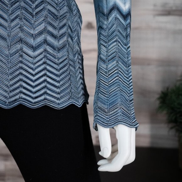 White House Black Market Cold Shoulder Blouse - Picture 4 of 5